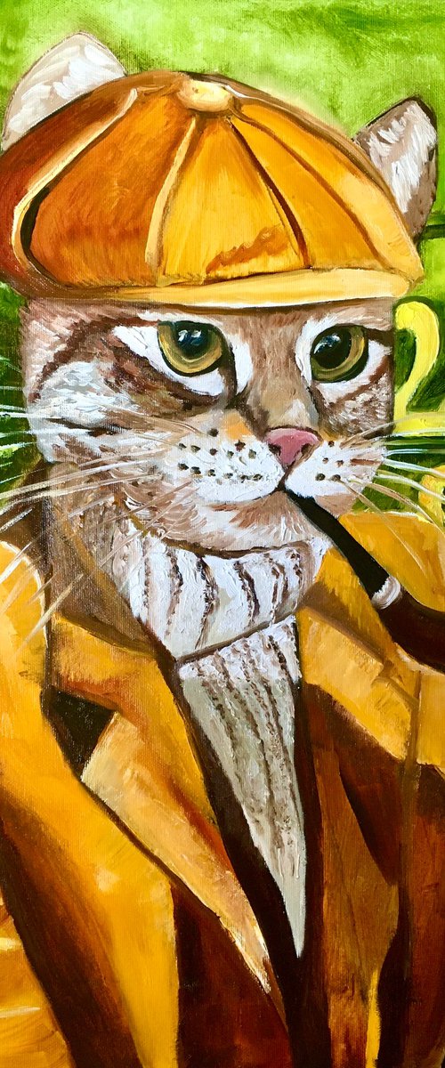 Cat- Sherlock Holmes by Olga Koval