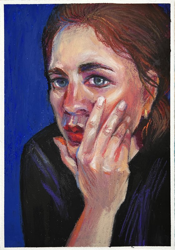 Portrait. Pensive mood.