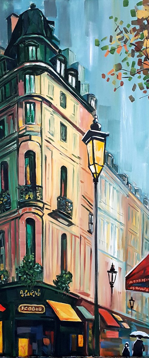 Paris rainy day by Trayko Popov