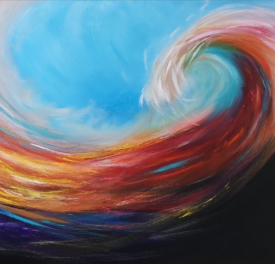 Wave of Joy - seascape, emotional, panoramic