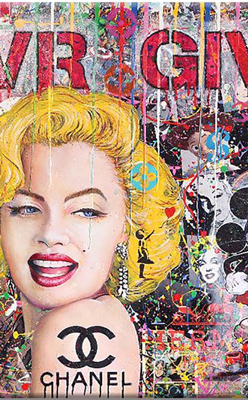 Marilyn Never Give Up by Gardani Art