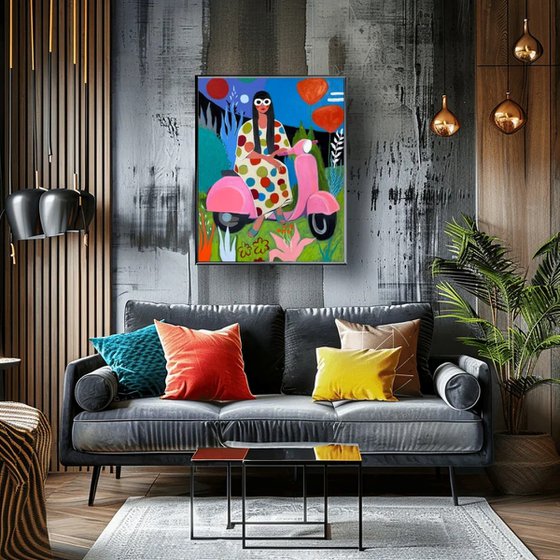 Dream Ride Under Red Sun