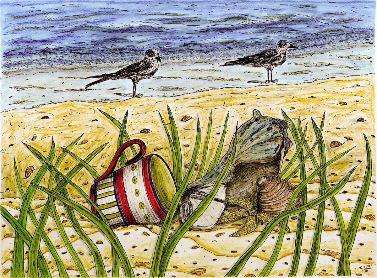 Impressionistic Landscape Watercolour By Kim Jones Miller, 24 X 18", Forgotten, Original Artwork