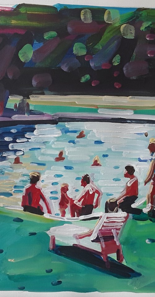 Pool in the woods by Stephen Abela