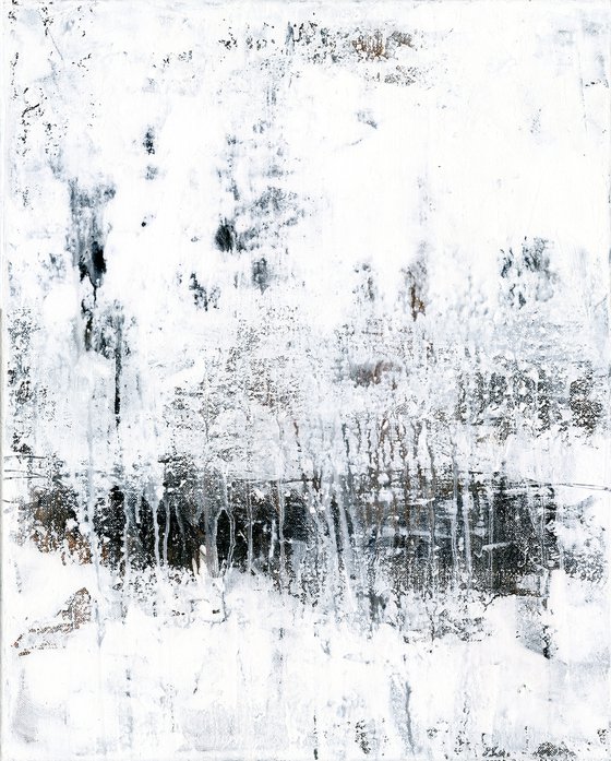 Frozen In Time - Minimalistic Abstract Painting by Kathy Morton Stanion