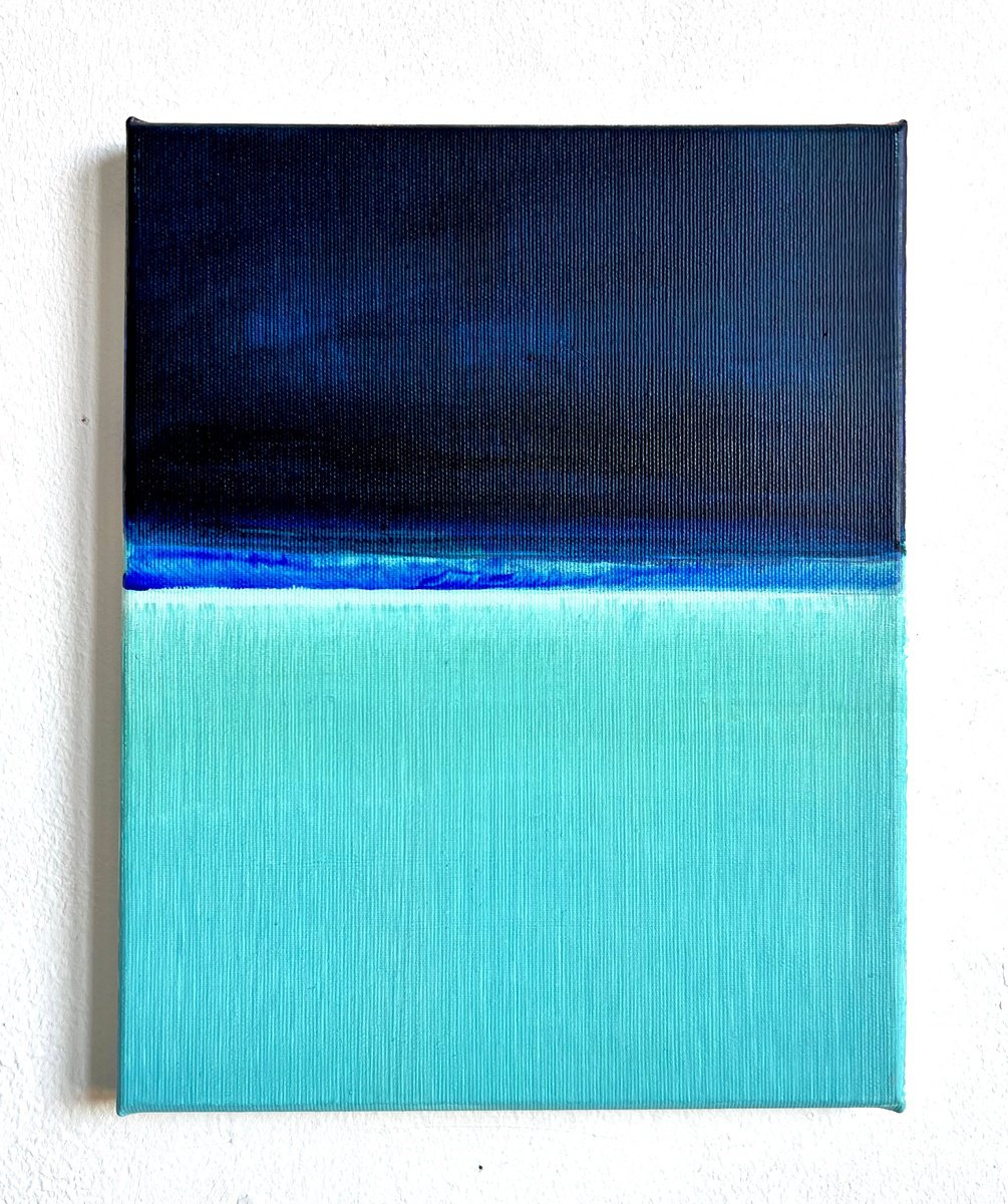 Organic Landscape Acrylic Painting By Katrin Roth, 9 X 12", Area 4, Original Artwork