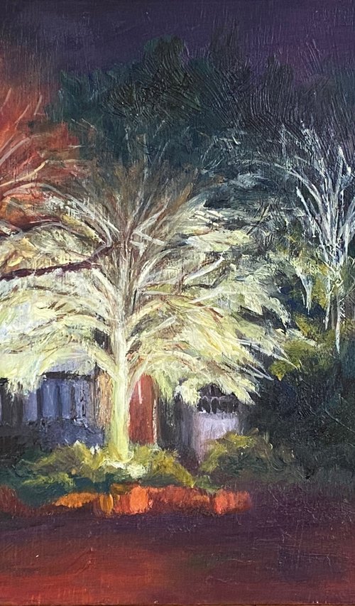 Winter Night on Wise Lane (IV) by Diana Sandetskaya
