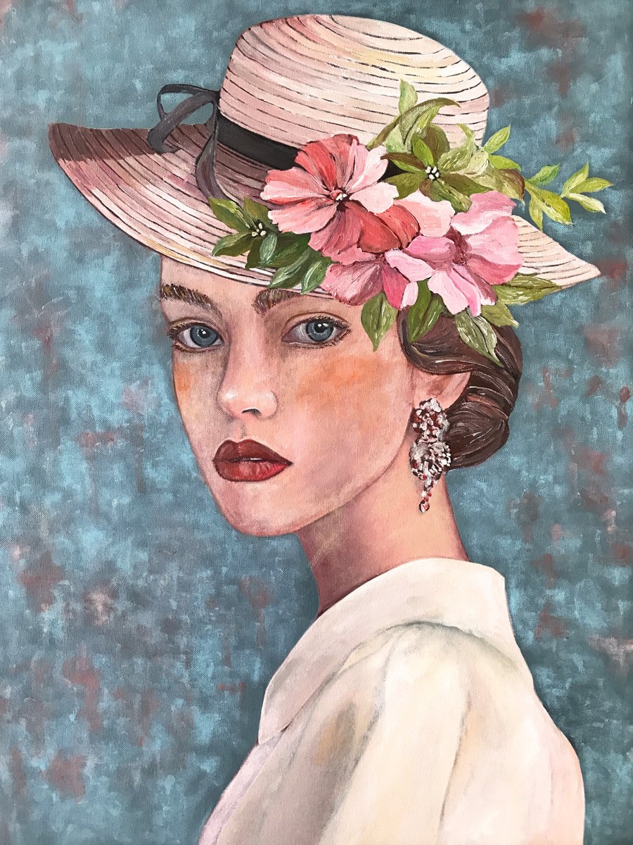 Mademoiselle Colette - Art-Deco By Artemisia, 25 X 34, Artwork For Sale On Artfinder