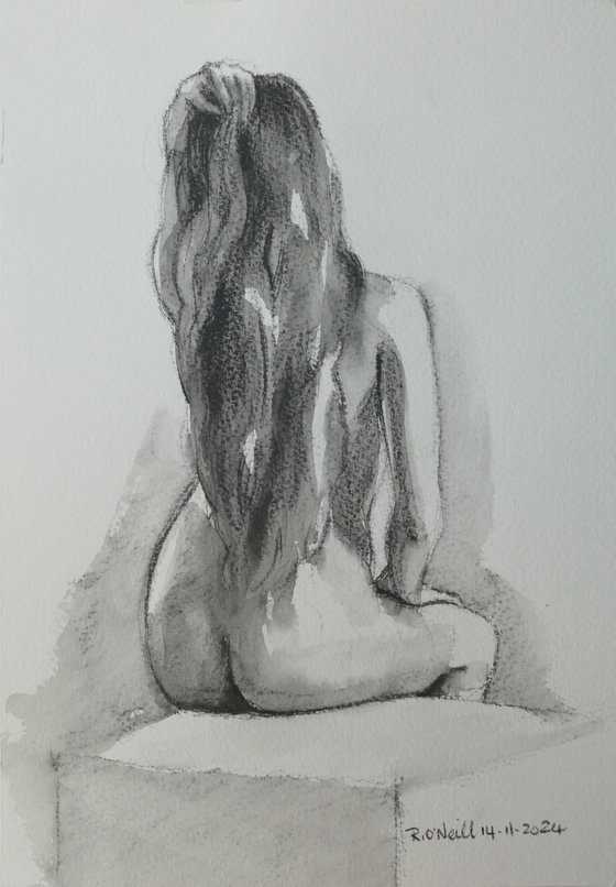 Seated female nude