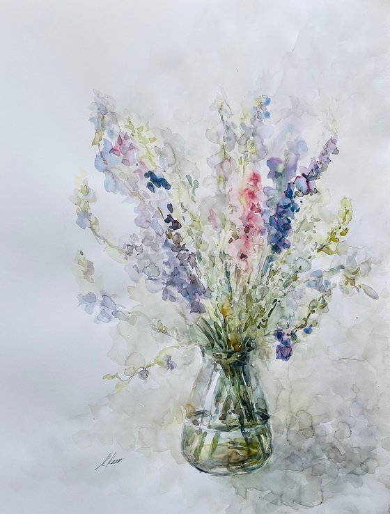 Delphinium 50x65 cm 2025