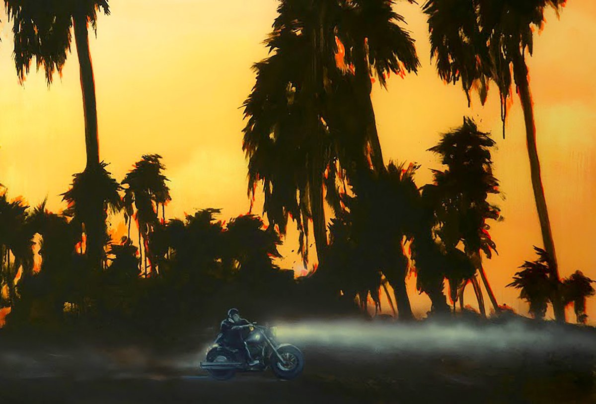 Urban And Pop Landscape Giclee Print By Igor Konovalov, 28 X 20, Lost Gps, Original Artwork