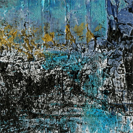 Cycle of Time 3  - Abstract Textured Painting  by Kathy Morton Stanion