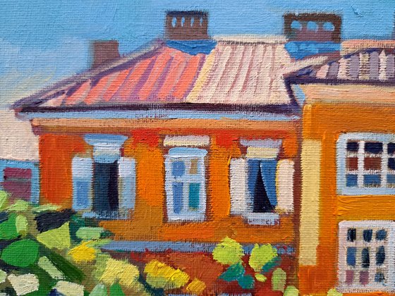 Orange house