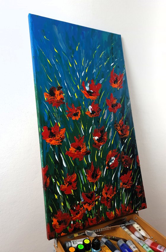 Abstract Poppies