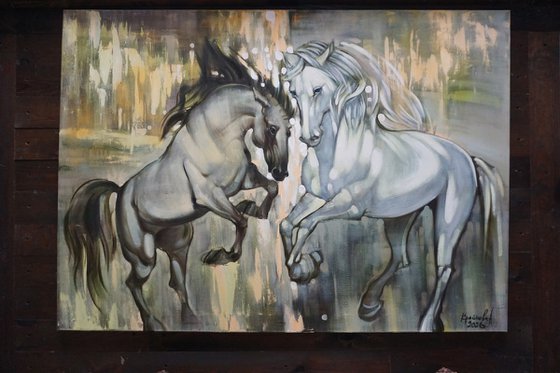 In the rays of the rising sun