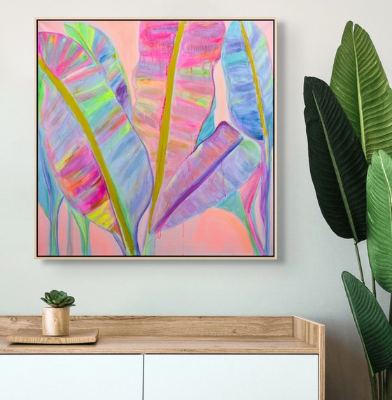 'Rainbow Banana Leaves II'