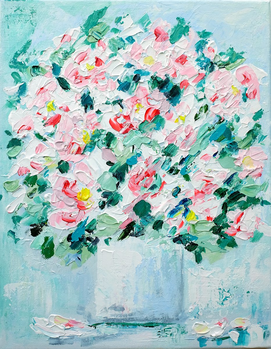 BOUQUET OF FLOWERS by Maiia Axton Studio