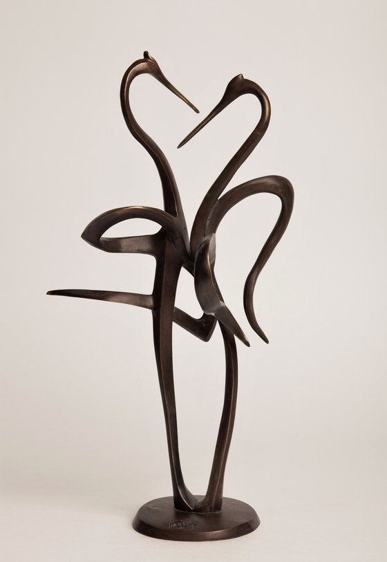 Storks Art Deco Bronze Sculpture