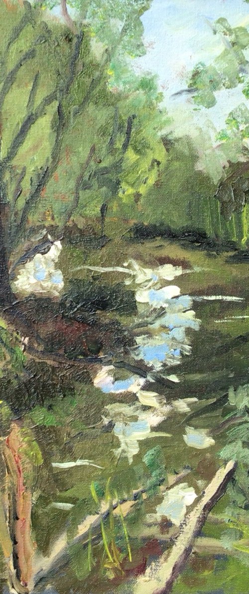 Through the trees by Julian Lovegrove Art