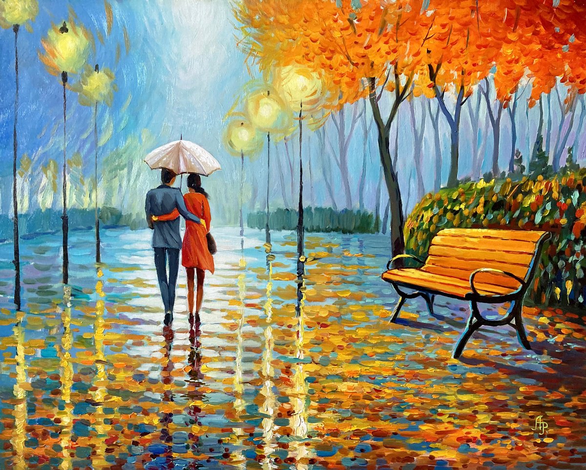 A Walk Together By Olena Romanenko, 20 X 16, Artwork For Sale On Artfinder