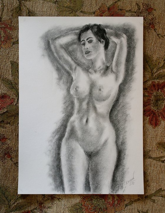 Female Figure #64 Charcoal