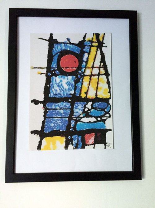 Here's looking at you... an abstract watercolour by Tony Roberts
