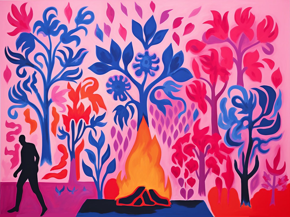 Impressionistic Portrait Acrylic Painting By Kosta Morr, 31 X 24", Vandal, Original Artwork