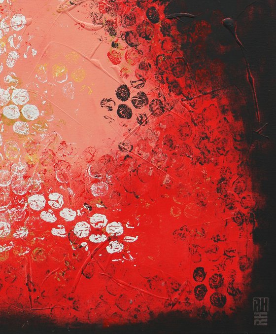 Boiling Bubbles Red Vertical