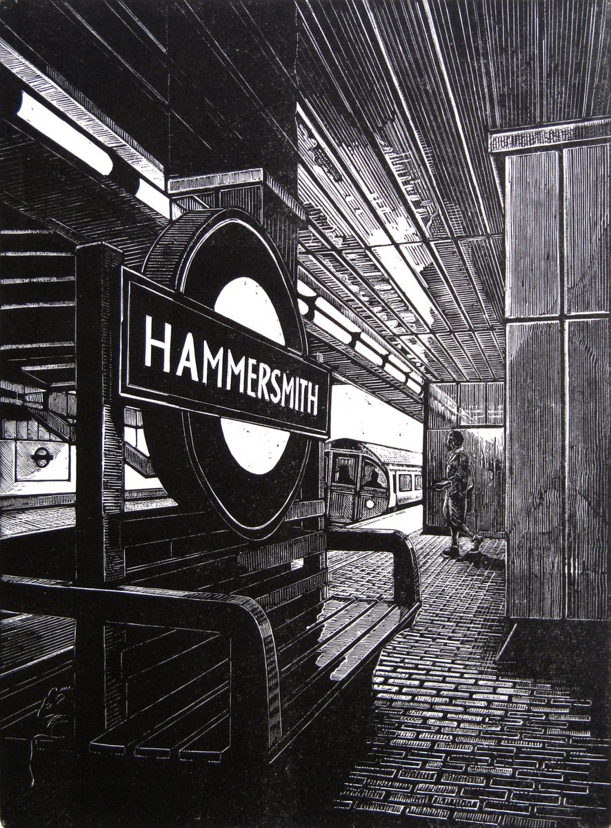 [framed] View Subterranea: Hammersmith by Rebecca Coleman
