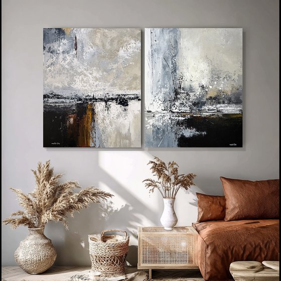 Silent Convergence neutral set diptych