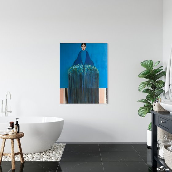 Girl With Flowers — III