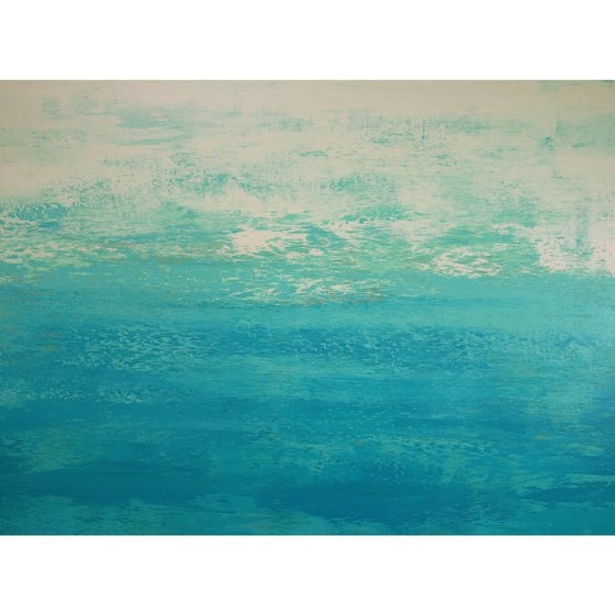 Sandy Cove - Modern Abstract Expressionist Seascape