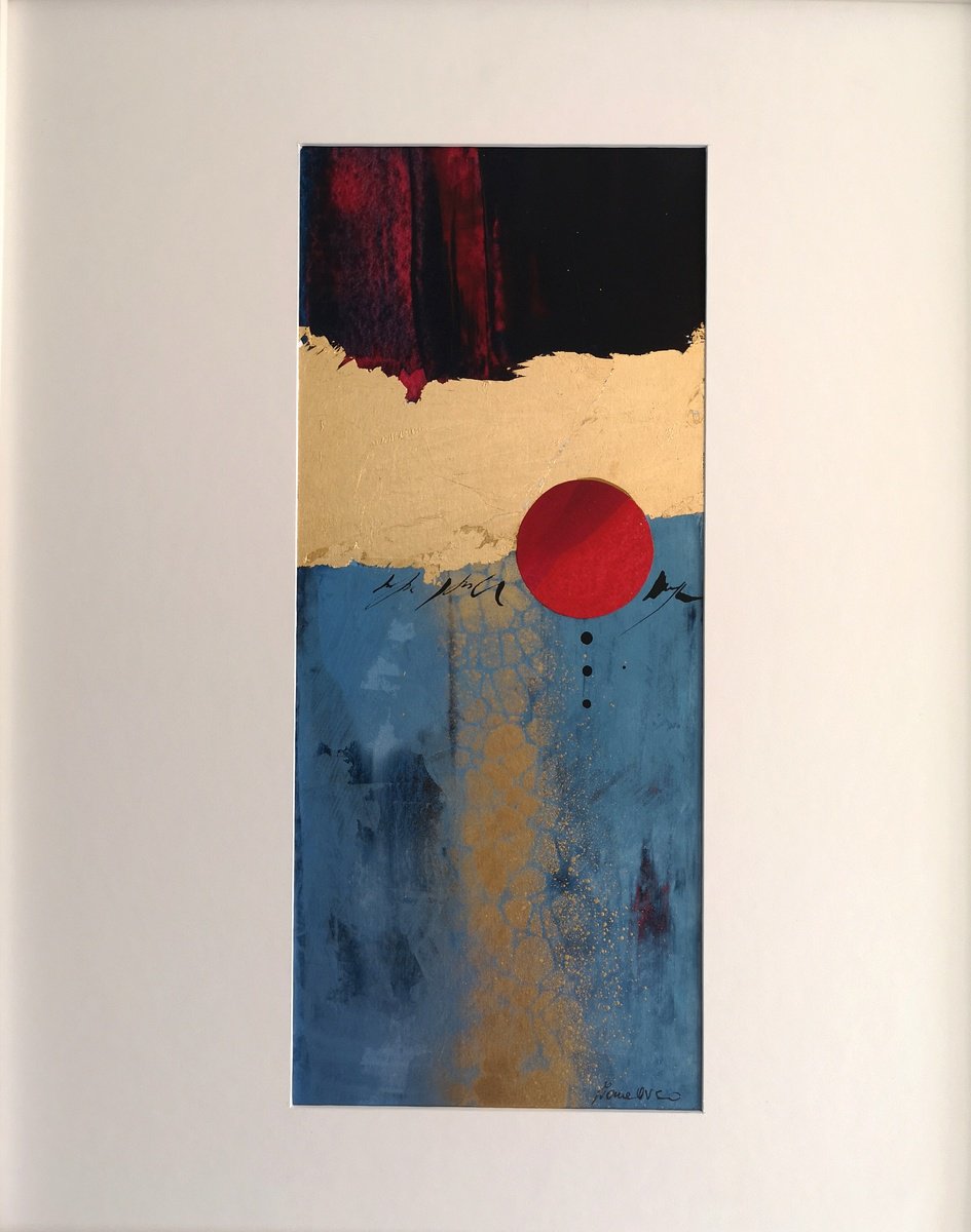 Abstract Painting By Ivana Urso, 20 X 17, Sign Gesture I, Original Artwork