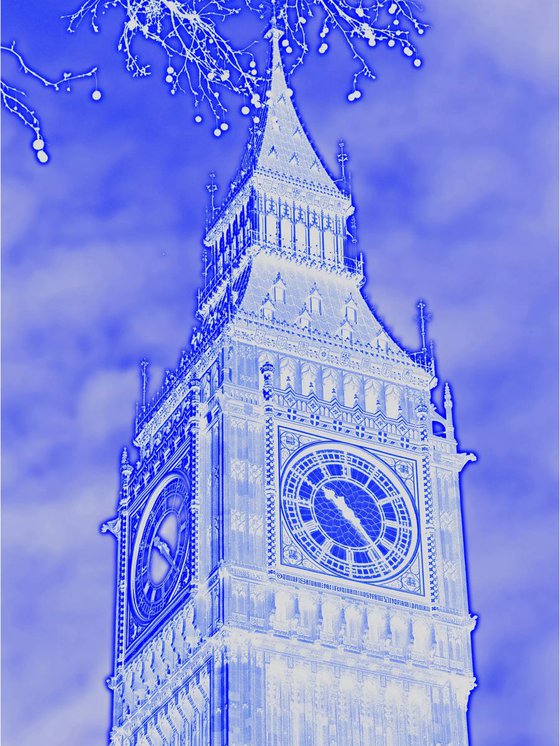 BIG BEN  NEGATIVE 1/50 16" x 12"