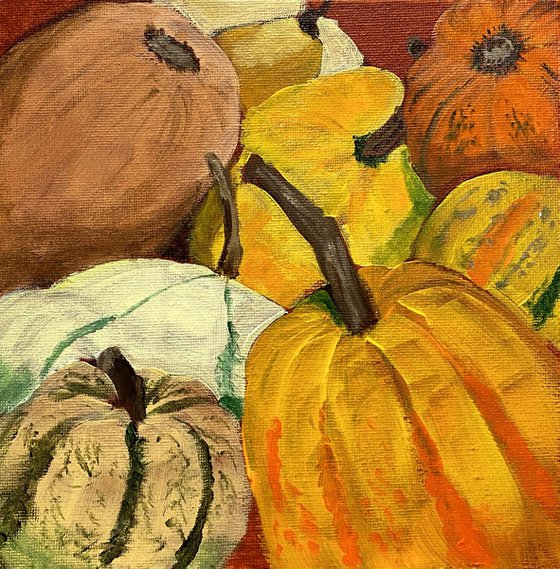 Pumpkin still life