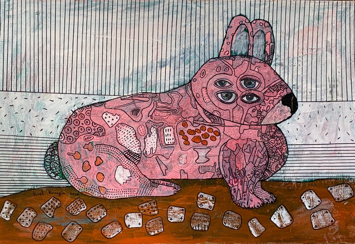 Psychedelic rabbit by Pavel Kuragin