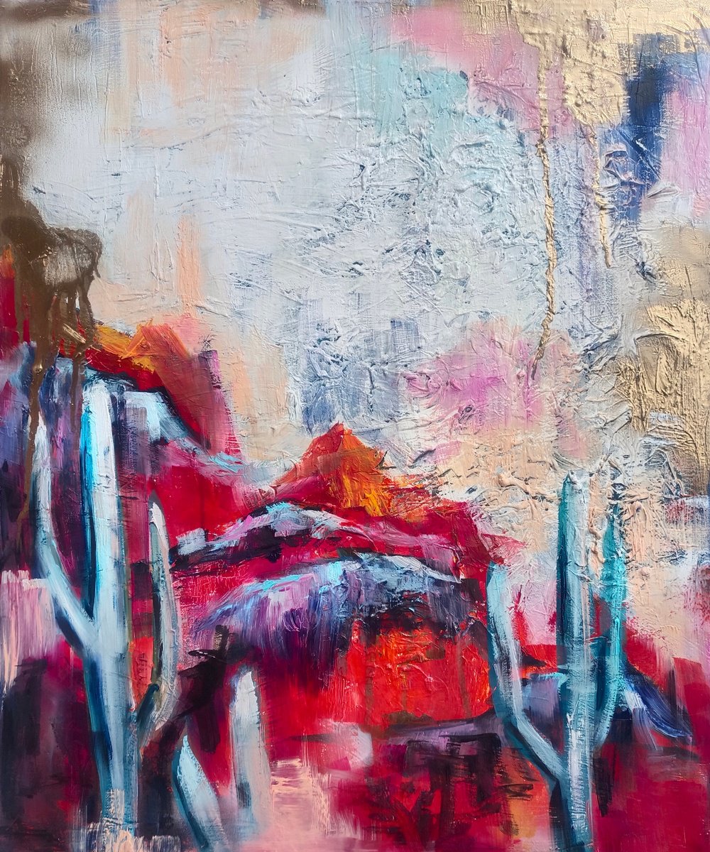 Abstract Painting By Evgenia Smirnova, 20 X 24, Abstract Texas 2, Original Artwork