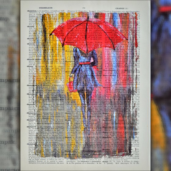 Red Umbrella - Collage