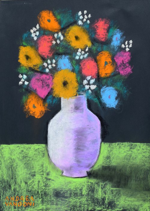 VASE OF FLOWERS - 2 by Andrea Vandoni