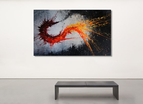 Twisting Fire V - CANVAS ONLY