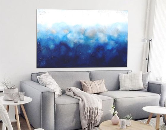 ocean blues  (150 x 100 cm XL artwork)