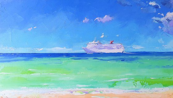 Cruise Ship near Bahamas