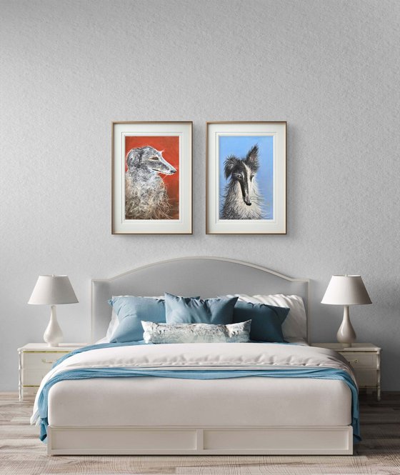 Dogs Portraits Soft Pastel