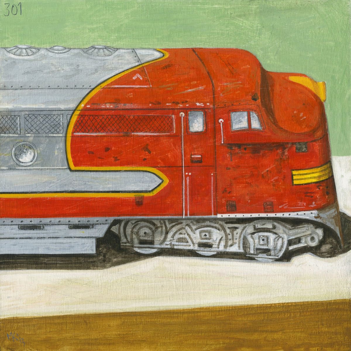Day 301, toy train by Markos Kampanis