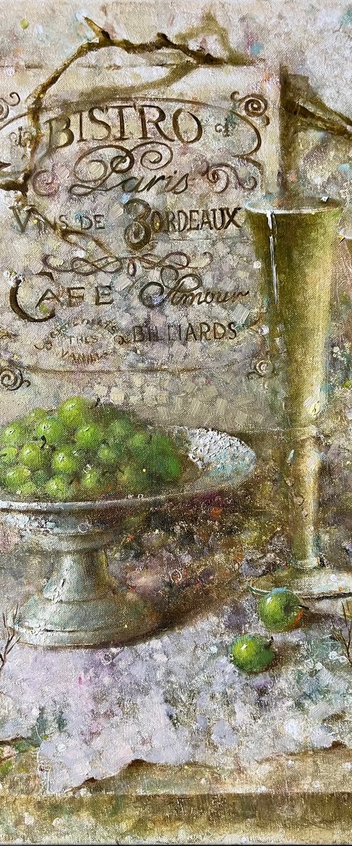 Fruit Golden Champagne Bistro by Yulia Odukalets
