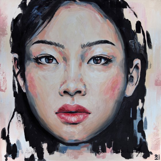 Asian woman oil