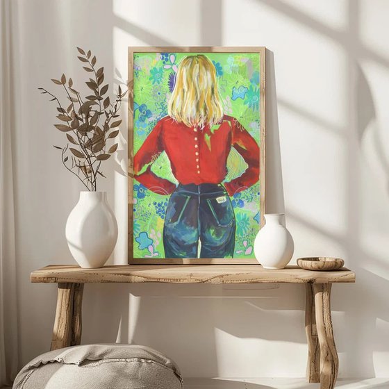 Colorful Woman Floral