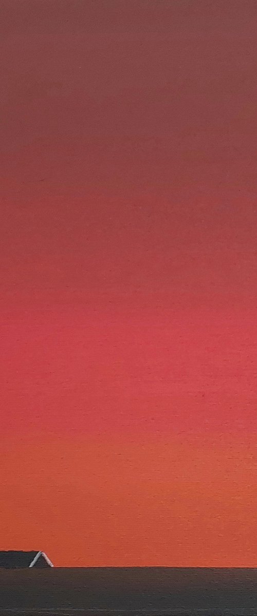 Glowing Evening (December) by Nelly van Nieuwenhuijzen