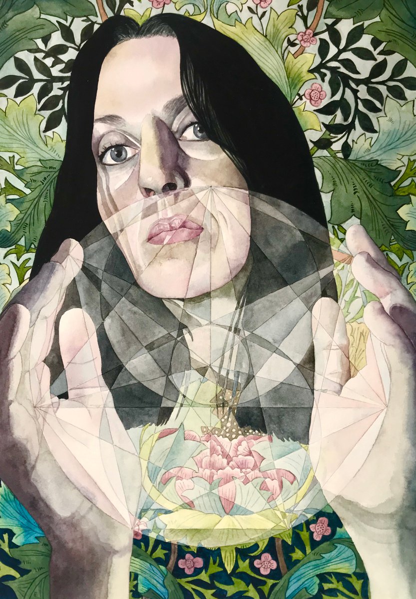 Portrait Watercolour By Lisa Lennon, 11 X 17", Golden Ratio, Original Artwork