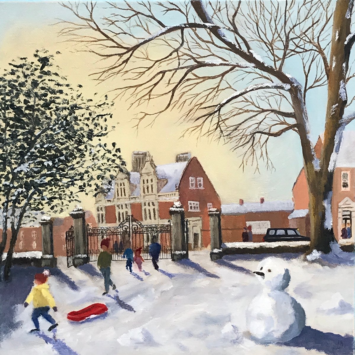 Snow in the Park by JANE DENTON